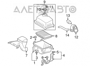 Conducta de aer Toyota Highlander 14-19 2.7