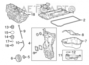 Коллектор впускной Toyota Highlander 14-19 2.7