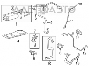 Sonda lambda pentru primul Toyota Highlander 14-19 2.7