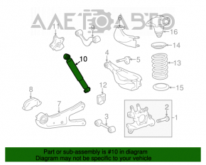 Amortizor spate dreapta Toyota Highlander 14-16 AWD nou OEM original