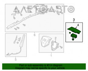 Airbag-ul pasagerului din bordul Honda CRV 12-14