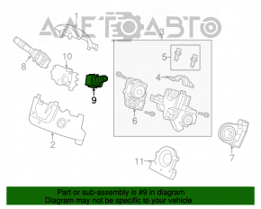 Comutatorul de sub volan dreapta Honda CRV 12-16