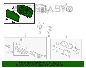 Tabloul de bord Honda CRV 12-13