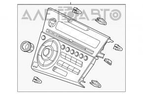 Radio cu casetofon Honda CRZ 11-16