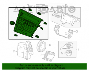 Radio cu casetofon Honda CRZ 11-16