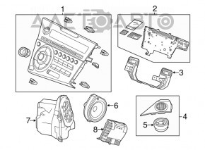 Radio cu casetofon Honda CRZ 11-16