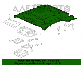 Acoperirea tavanului pentru Honda CRZ 11-16