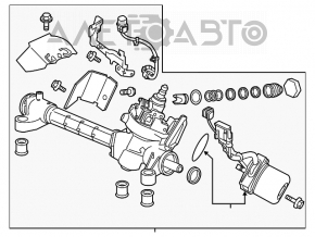 Рейка рулевая Honda CRZ 11-16