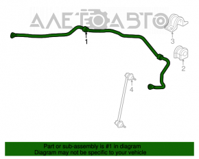 Stabilizatorul frontal pentru Honda CRZ 11-16