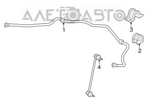 Stabilizatorul frontal pentru Honda CRZ 11-16