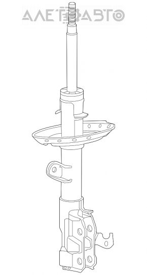 Стойка амортизатора в сборе передняя левая Honda CRZ 11-16