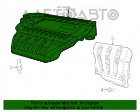 Накладка двигателя Dodge Dart 13-16 2.0