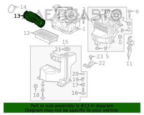 Воздуховод Honda Civic X FC 16-21 1.5T