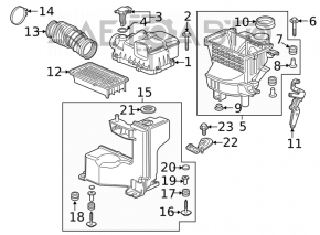 Corpul filtrului de aer Honda Civic X FC 16-21 1.5T