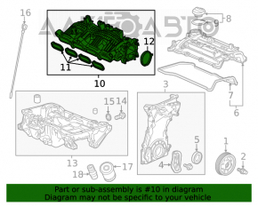 Коллектор впускной Honda Civic X FC 16-21 1.5T