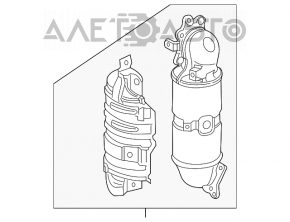 Colector de evacuare cu catalizator pentru Honda Civic X FC 16-21 1.5T