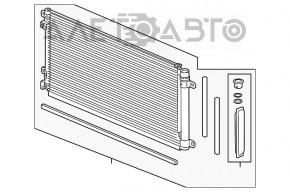 Radiatorul condensatorului de aer condiționat Honda Civic X FC 16-21 1.5T