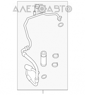 Tubul de aer condiționat pentru Honda Civic X FC 16-21 1.5T