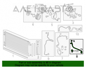 Tubul de aer condiționat pentru Honda Civic X FC 16-21 1.5T