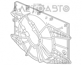 Difuzorul capacului radiatorului gol pentru Honda Civic X FC 16-21 1.5T