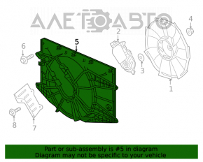 Difuzorul capacului radiatorului gol pentru Honda Civic X FC 16-21 1.5T