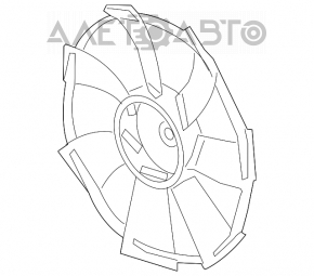 Paletele ventilatorului de răcire Honda Civic X FC 16-21 1.5T