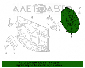 Paletele ventilatorului de răcire Honda Civic X FC 16-21 1.5T