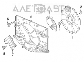 Paletele ventilatorului de răcire Honda Civic X FC 16-21 1.5T