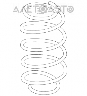 Пружина задняя левая Honda Civic X FC 16-21 1.5T
