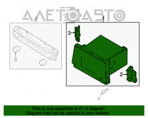 Radio cu casetofon Kia Optima 16 - ecran de 5"