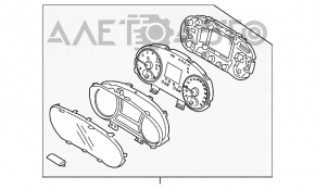 Panoul de instrumente Kia Optima 16-