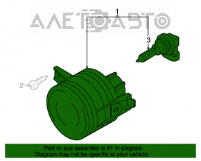 Far de ceata PTF dreapta VW Tiguan 09-11 Dorest nou original OEM