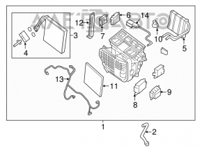 Evaporator Nissan Murano z52 15-