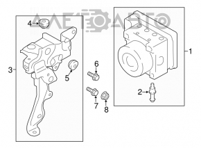 ABS АБС Subaru Outback 15-19