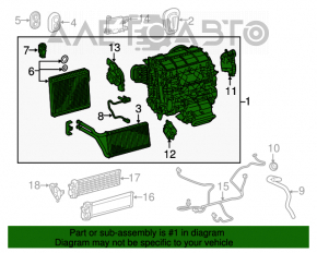 Печка в сборе Lexus RX350 16-19