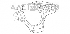 Butoanele de control de pe volanul Lexus ES300h ES350 16-18 restyled.