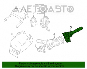 Подрулевой переключатель правый Lexus RX350 RX450h 16-22