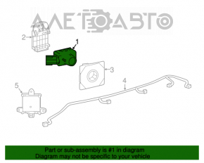 Парктроник передний Lexus RX350 RX450h 16-19 без кольца