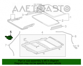 Motorul de deschidere a hayonului pentru Lexus RX350 RX450h 16-22