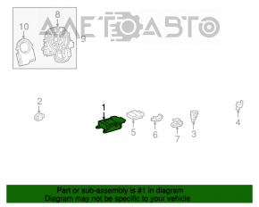 Modulul computerizat al airbag-urilor SRS pentru pernele de siguranță Lexus RX350 16-19