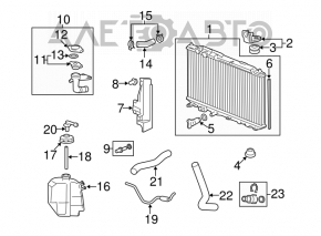 Radiator de răcire apă Honda Civic 4d 06-09 8/10