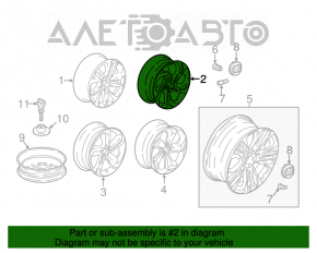 Set de jante R17 4 bucăți Honda Accord 18-22 tip 2