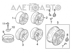 Set de jante R17 4 bucăți Honda Accord 18-22 tip 2