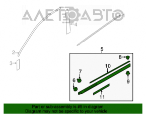 Capac usa centrala spate stanga pentru Subaru Outback 15-19.