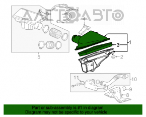 Корпус воздушного фильтра Cadillac ATS 13- 2.5