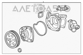 Насос помпа охлаждения Cadillac ATS 13- 2.5