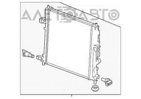 Radiatorul de răcire a apei pentru Cadillac ATS 13- 2.5 13-15