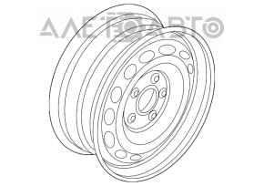 Disc de fier R16 VW Tiguan 09-17