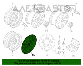 Колпак колесный R16 VW Tiguan 09-17