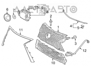 Camera frontală Lexus RX350 RX450h 16-22